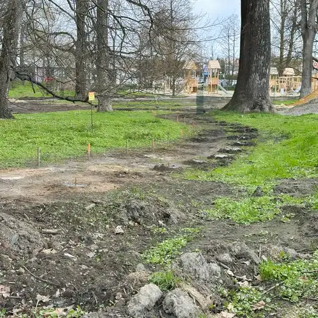 Rzeszów - Rewitalizacja parku na osiedlu Słocina [kwiecień 2025] - fot 17