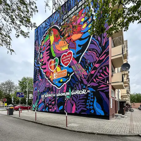 Rzeszów - Nowy mural przy ul. Dąbrowskiego 25 w Rzeszowie - fot 7