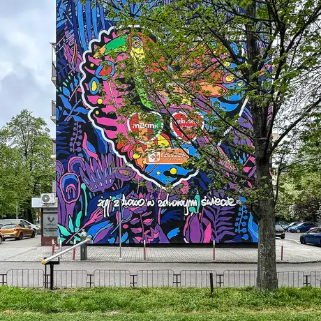 Rzeszów - Nowy mural przy ul. Dąbrowskiego 25 w Rzeszowie - fot 2