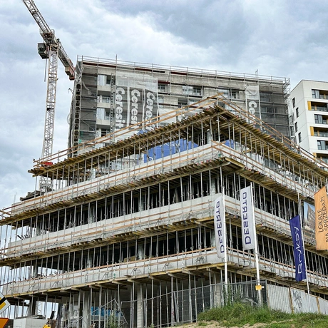 Rzeszów - II etap budowy kompleksu KrakoVska w Rzeszowie [czerwiec 2025] - fot 13
