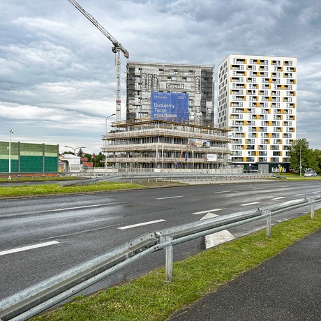 Rzeszów - II etap budowy kompleksu KrakoVska w Rzeszowie [czerwiec 2025] - fot 6