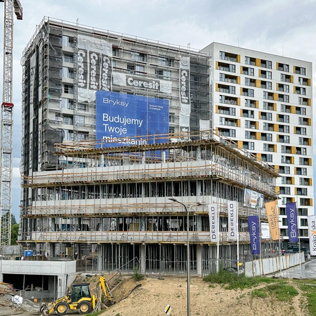 Rzeszów - II etap budowy kompleksu KrakoVska w Rzeszowie [czerwiec 2025] - fot 7