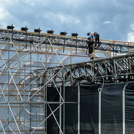 Rzeszów - Budowa sceny Koncertu Głównego ESK 2025 - fot 3