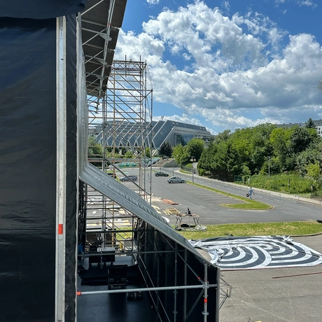 Rzeszów - Budowa sceny Koncertu Głównego ESK 2025 - fot 5