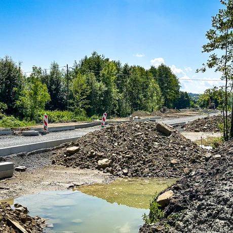 Rzeszów - Budowa połączenia al. Krzyżanowskiego z ul. Wieniawskiego [lipiec 2025] - fot 1
