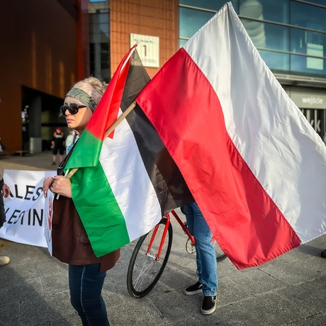 Rzeszów - Pro-palestyński protest w Rzeszowie [27.09.2025] - fot 11