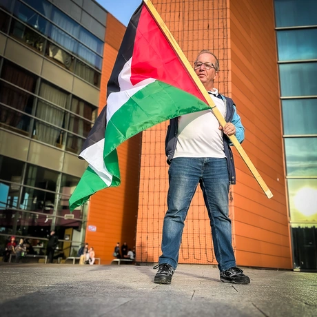 Rzeszów - Pro-palestyński protest w Rzeszowie [27.09.2025] - fot 13