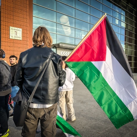 Rzeszów - Pro-palestyński protest w Rzeszowie [27.09.2025] - fot 16