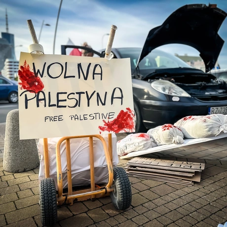 Rzeszów - Pro-palestyński protest w Rzeszowie [27.09.2025] - fot 9