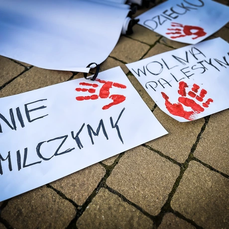 Rzeszów - Pro-palestyński protest w Rzeszowie [27.09.2025] - fot 17