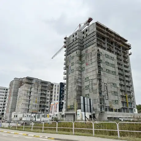 Rzeszów - Budowa wieżowca Karolina Park II na osiedlu Kotuli [październik 2025] - fot 7
