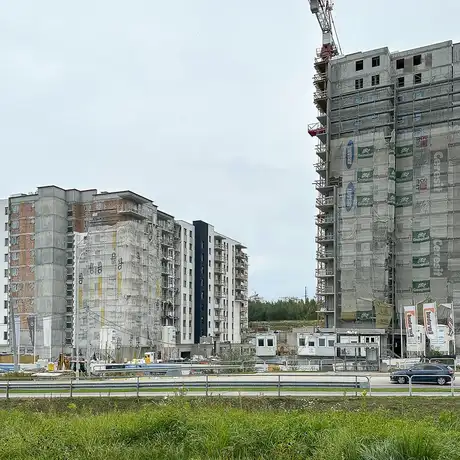 Rzeszów - Budowa wieżowca Karolina Park II na osiedlu Kotuli [październik 2025] - fot 1