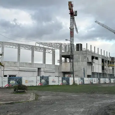 Rzeszów - Budowa Podkarpackiego Centrum Lekkiej Atletyki przy ul. Wyspiańskiego [październik 2025] - fot 6