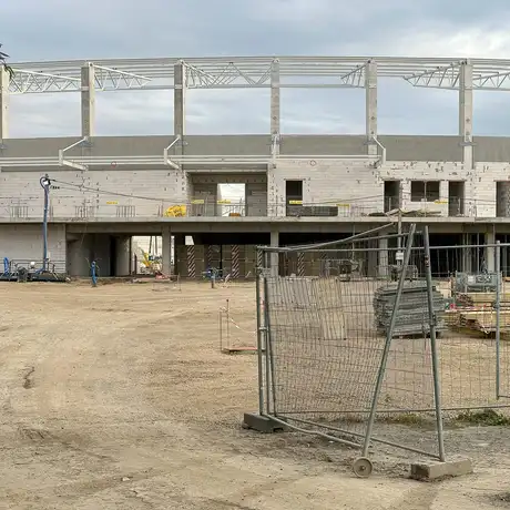 Rzeszów - Budowa Podkarpackiego Centrum Lekkiej Atletyki przy ul. Wyspiańskiego [październik 2025] - fot 20