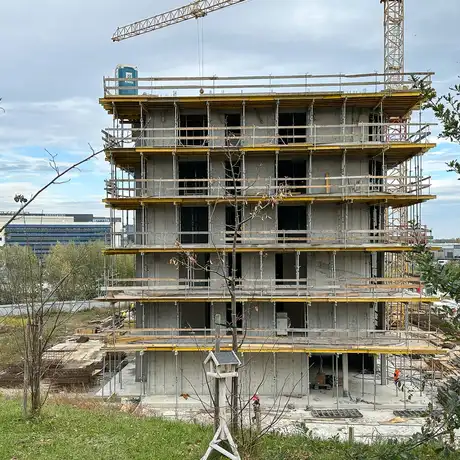 Rzeszów - Budowa wielorodzinnych budynków mieszkalnych przy ul. Sieciecha w Rzeszowie [październik 2025] - fot 11