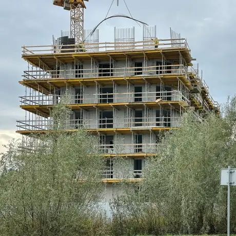 Rzeszów - Budowa wielorodzinnych budynków mieszkalnych przy ul. Sieciecha w Rzeszowie [październik 2025] - fot 4