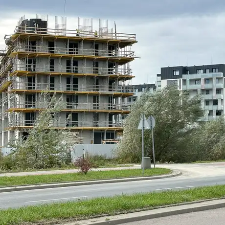 Rzeszów - Budowa wielorodzinnych budynków mieszkalnych przy ul. Sieciecha w Rzeszowie [październik 2025] - fot 5