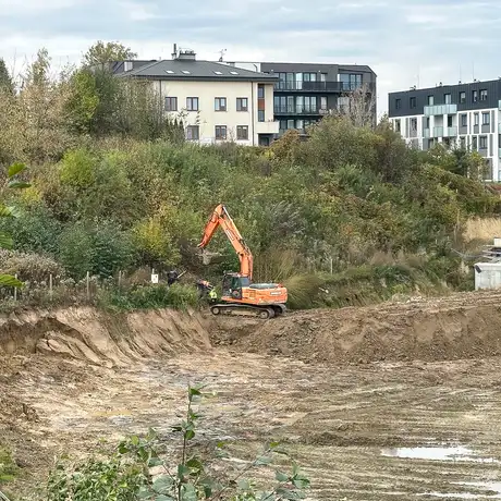 Rzeszów - Budowa wielorodzinnych budynków mieszkalnych przy ul. Sieciecha w Rzeszowie [październik 2025] - fot 7