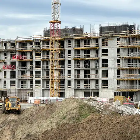 Rzeszów - Budowa wielorodzinnych budynków mieszkalnych przy ul. Sieciecha w Rzeszowie [październik 2025] - fot 15