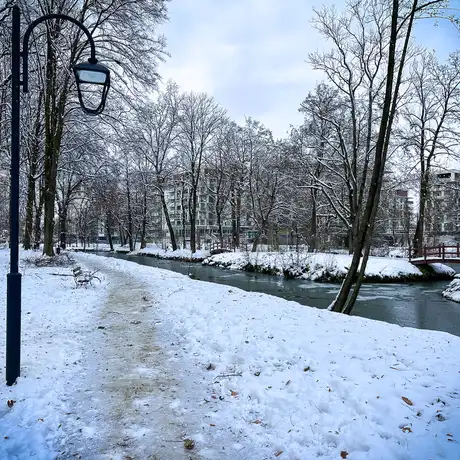 Rzeszów - Park Szafera w zimowej scenerii - fot 16