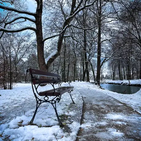 Rzeszów - Park Szafera w zimowej scenerii - fot 8