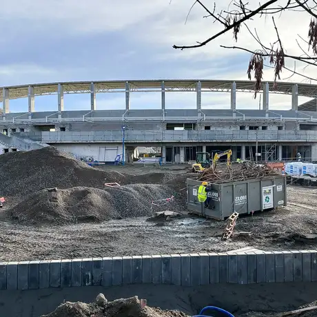 Rzeszów - Budowa Podkarpackiego Centrum Lekkiej Atletyki w Rzeszowie [grudzień 2025] - fot 11