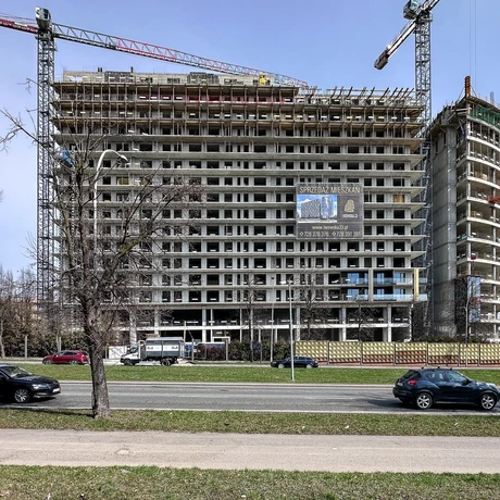 Rzeszów - Budowa 17-piętrowego wieżowca przy rondzie Pobitno - Lwowska 33 [marzec 2026] - fot 4