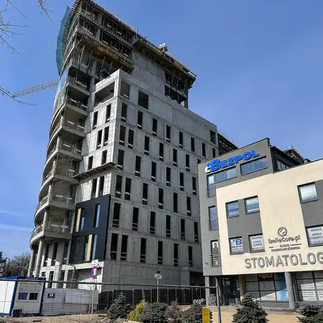 Rzeszów - Budowa 17-piętrowego wieżowca przy rondzie Pobitno - Lwowska 33 [marzec 2026] - fot 25