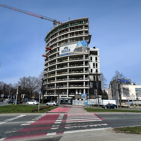 Rzeszów - Budowa 17-piętrowego wieżowca przy rondzie Pobitno - Lwowska 33 [marzec 2026] - fot 6