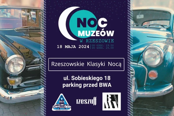 Wystawa zabytkowych pojazdów w ramach Nocy Muzeów