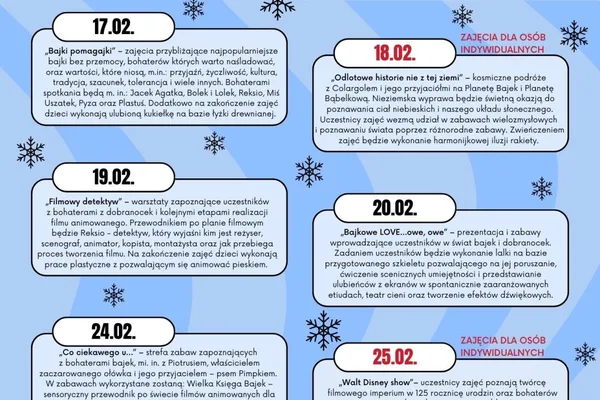 Ferie zimowe w Muzeum Dobranocek