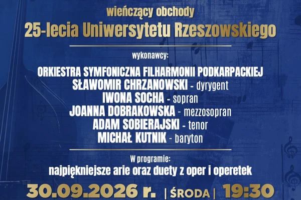 Koncert wieńczący obchody 25-lecia Uniwersytetu Rzeszowskiego