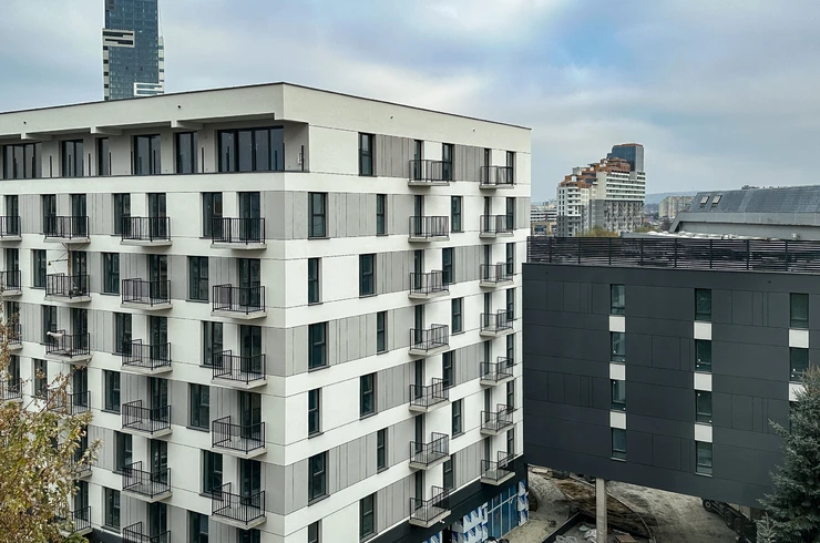 Rzeszów - Budowa Capital Towers Residence w sąsiedztwie hali Podpromie [listopad 2024]