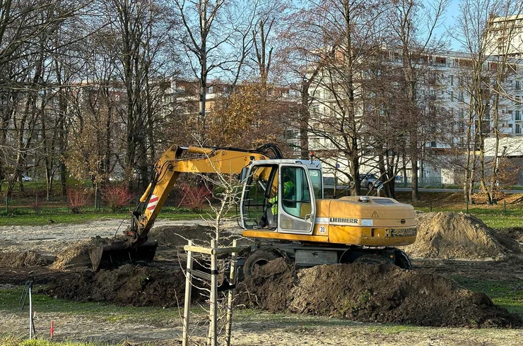 Rzeszów - Rewitalizacja parku na osiedlu Słocina [listopad 2024]