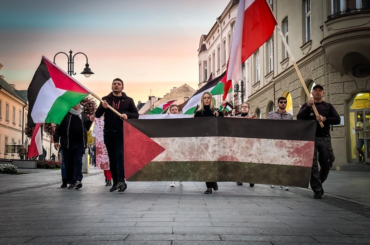 Pro-palestyński protest w Rzeszowie [27.09.2025]