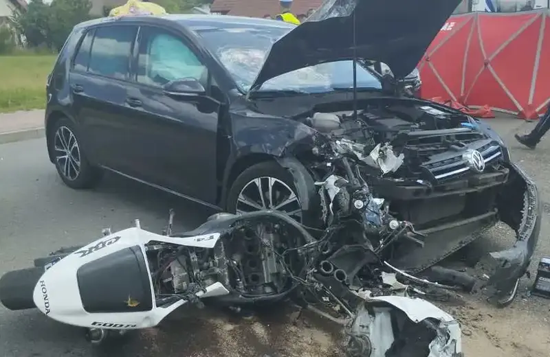 Tragiczny wypadek w Ropczycach. Nie żyje motocyklista