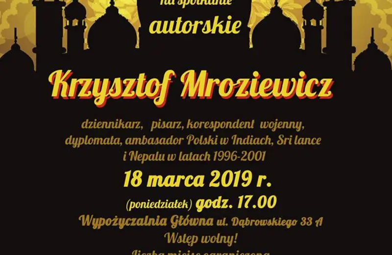 Spotkanie autorskie z Krzysztofem Mroziewiczem