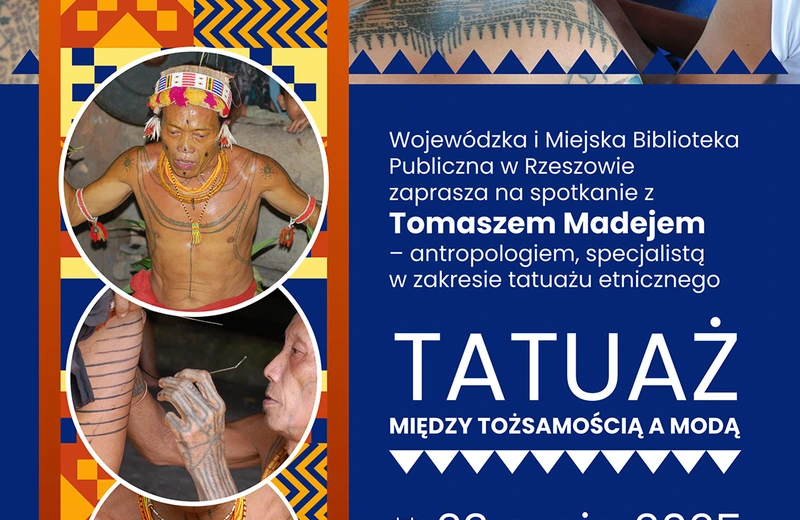 Spotkanie z antropologiem w bibliotece. Tomasz Madej opowie o historii i ewolucji tatuażu
