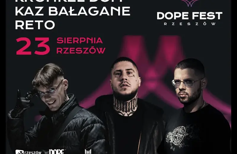 Dope Fest Rzeszów. Znamy kolejnych raperów, którzy wystąpią na skwerze MH