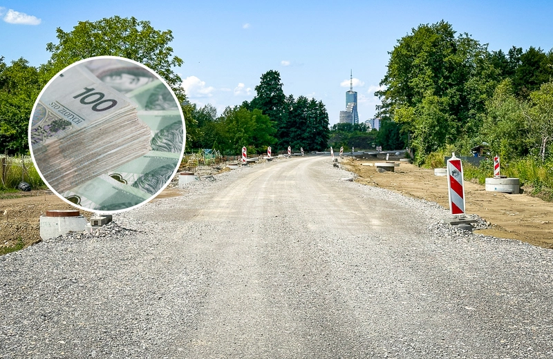Dodatkowe miliony na budowę łącznika ul. Krzyżanowskiego z Wieniawskiego [nowe zdjęcia z budowy]