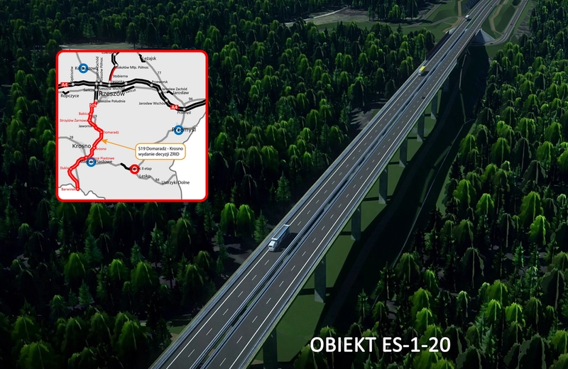 Zielone światło dla budowy S19 Domaradz - Krosno. Jest decyzja ZRID