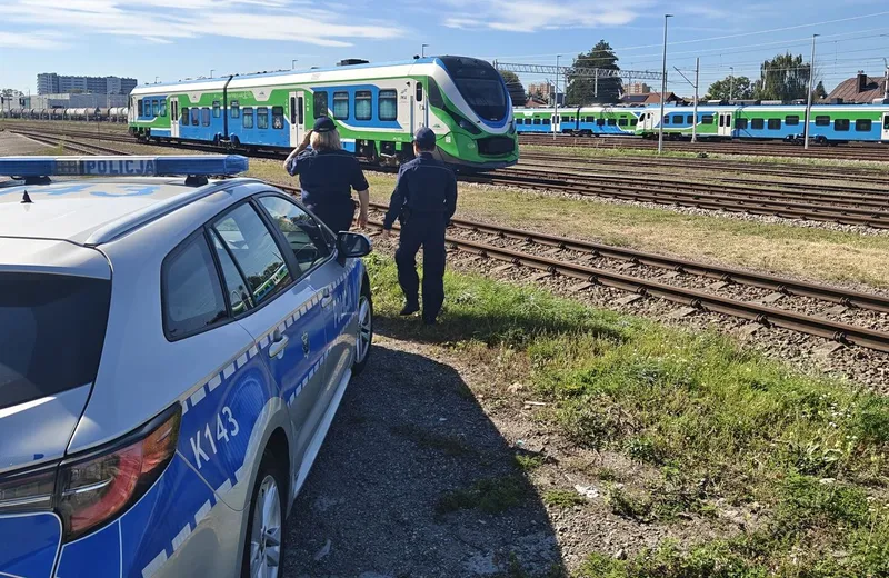„Rail Action Week". Rzeszowscy policjanci kontrolowali bezpieczeństwo na kolei