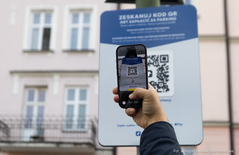W rzeszowskich parkomatach zapłacisz kodem QR. Miasto testuje nowe rozwiązanie