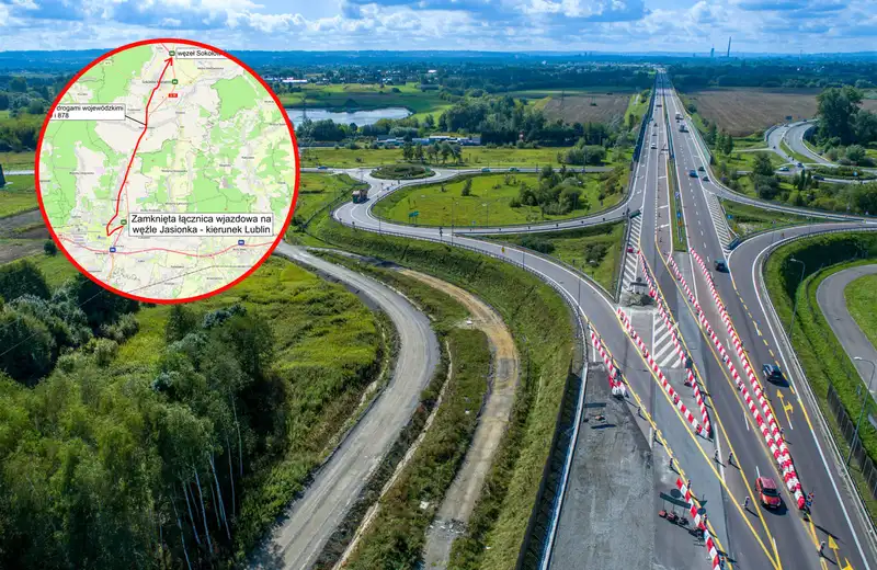 Uwaga kierowcy! Zmiana organizacji ruchu na węźle Jasionka na S19