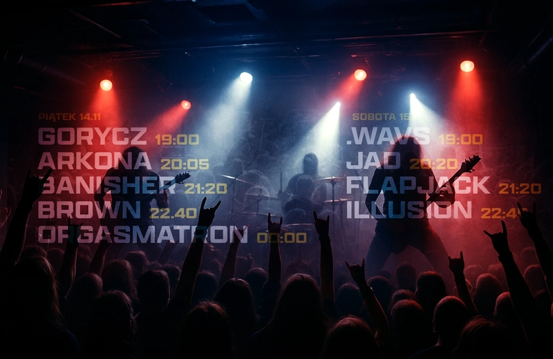 Rockowa Noc 2025. Godzinowa rozpiska koncertów