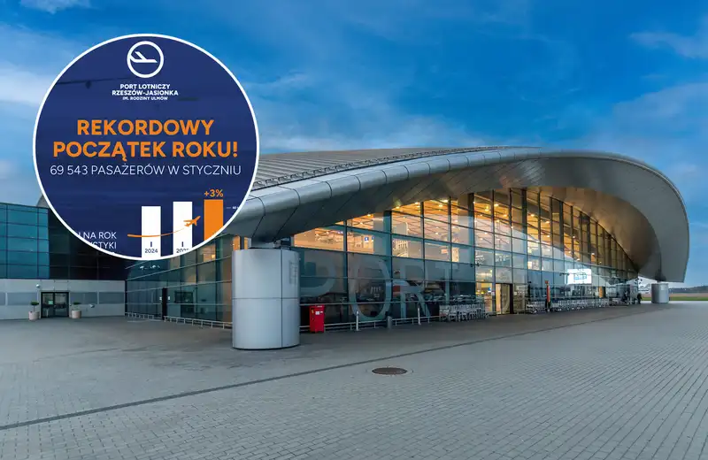 Prawie 70 tys. pasażerów w styczniu w Jasionce