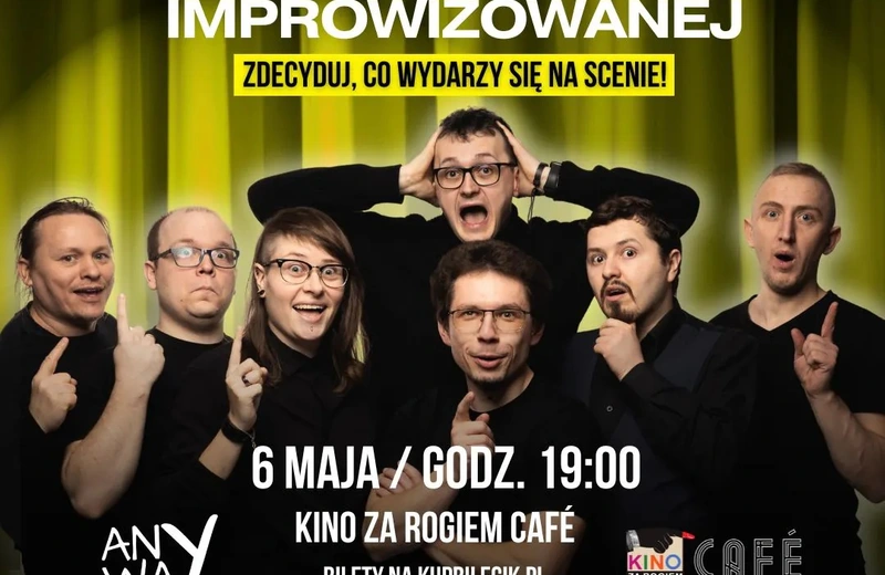 Bez scenariusza, z udziałem publiczności. Wieczór komedii improwizowanej z grupą Anyway