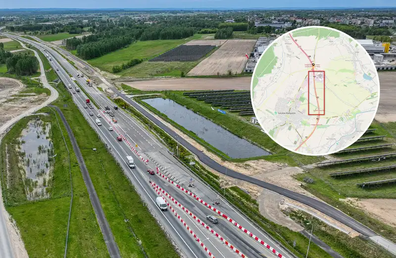 Zmiana organizacji ruchu na S19 pod Sokołowem Małopolskim