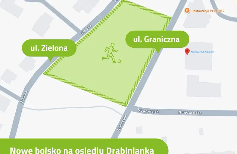 Na Drabiniance powstanie boisko piłkarskie