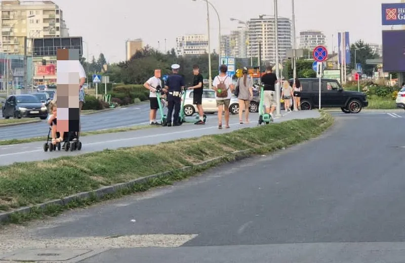 Kolejna akcja policji na ulicach Rzeszowa. Na celowniku hulajnogi elektryczne